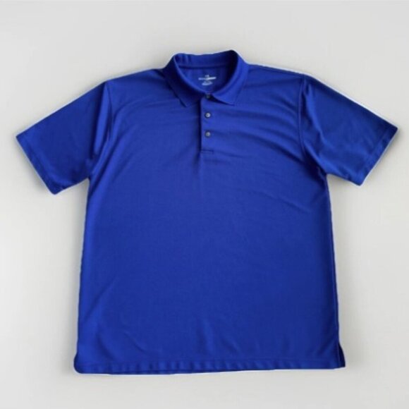 Grand Slam Athletic Golf Polo Shirt Royal Blue Men's Size XXL Polyester Wicking - Picture 2 of 8